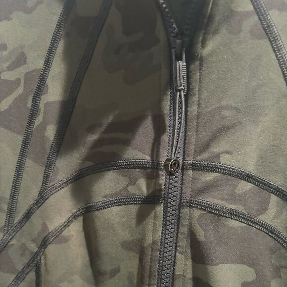LULULEMON Women's Define Jacket Incognito Camo Multi Gator Green Sz 8 - Picture 5 of 9